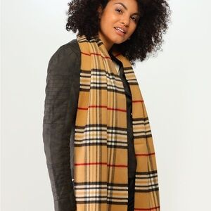 Vintage Fraas Plaid Cashmink Scarf Made in Germany